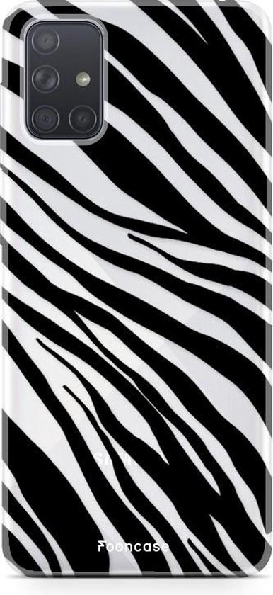 Samsung Galaxy A51 hoesje TPU Soft Case - Back Cover - Zebra print
