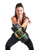Bol.com K-Fit 7-in-1 trainer Dumbbell Kettlebell - Barbell - Ab Roller- Foam Roller - Fitness bal voor stabilteit en balans aanbieding
