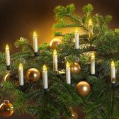 LED kerstboomkaarsjes, 10 stuks