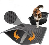 Life Kattenbak mat 40x50cm - Katten grit opvanger - Waterdicht met een dubbele laag - Cat litter mat - Kattenbak accessoires - Uitloopmat - schoonloopmat kattenbak - gritmat