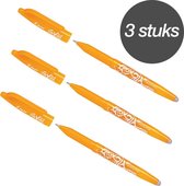 Pilot FriXion Abrikoos 0.7mm Uitwisbare Pen - 3 Stuks