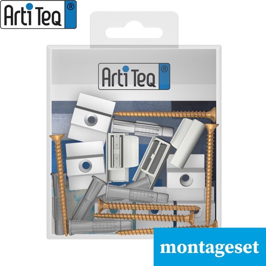 Système de suspension de tableau-Artiteq-système de suspension murale-système de suspension blanc-20 mètres (y compris les crochets et les cordons) 9.6806S