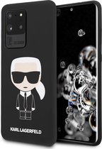 Zwart hoesje van Karl Lagerfeld - Backcover - Samsung Galaxy S20 Ultra - KLHCS69SLFKBK