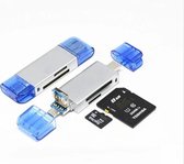 NÖRDIC CRD-001, kaartlezer SD en MicroSD, dubbele invoer USB 3.1 en USB C, Space Grey