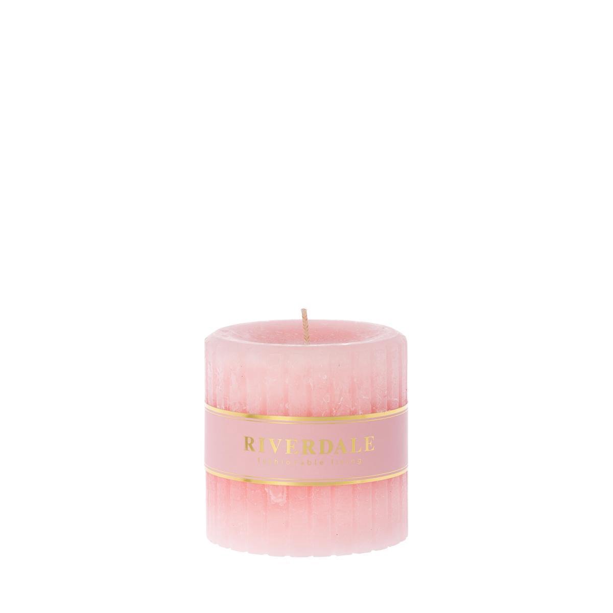Riverdale Kaars Venetian roze 9x9cm