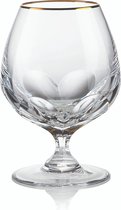 ROGASKA 1665 - AULIDE GOLD Brandy Kristal - Set van 2