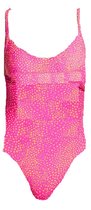Seafolly Safari Spot - Sweetheart Maillot Ultra Pink - Dames Badpak Roze Sexy - Maat 36 (S) - SALE