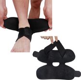 WiseGoods Enkelbrace - Enkelbandage Verstelbaar - Achillespees Brace - Enkel Strap - Ankle - Onesize - Neopreen - Zwart