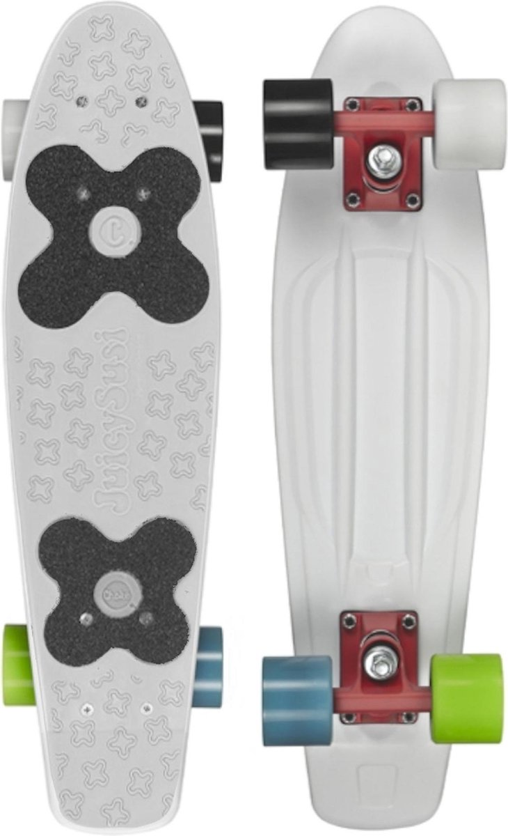 Choke Skateboard - wit/groen/blauw/zwart