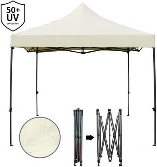 Ladder martelen maximaliseren Extra Stevig 3x3 Easy Up Partytent | Beige | bol.com