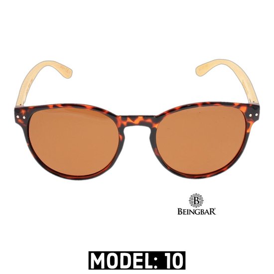 BEINGBAR Eyewear "Model 10" Sustainable Bamboo Sunglasses van BEINGBAR — afbeelding 4