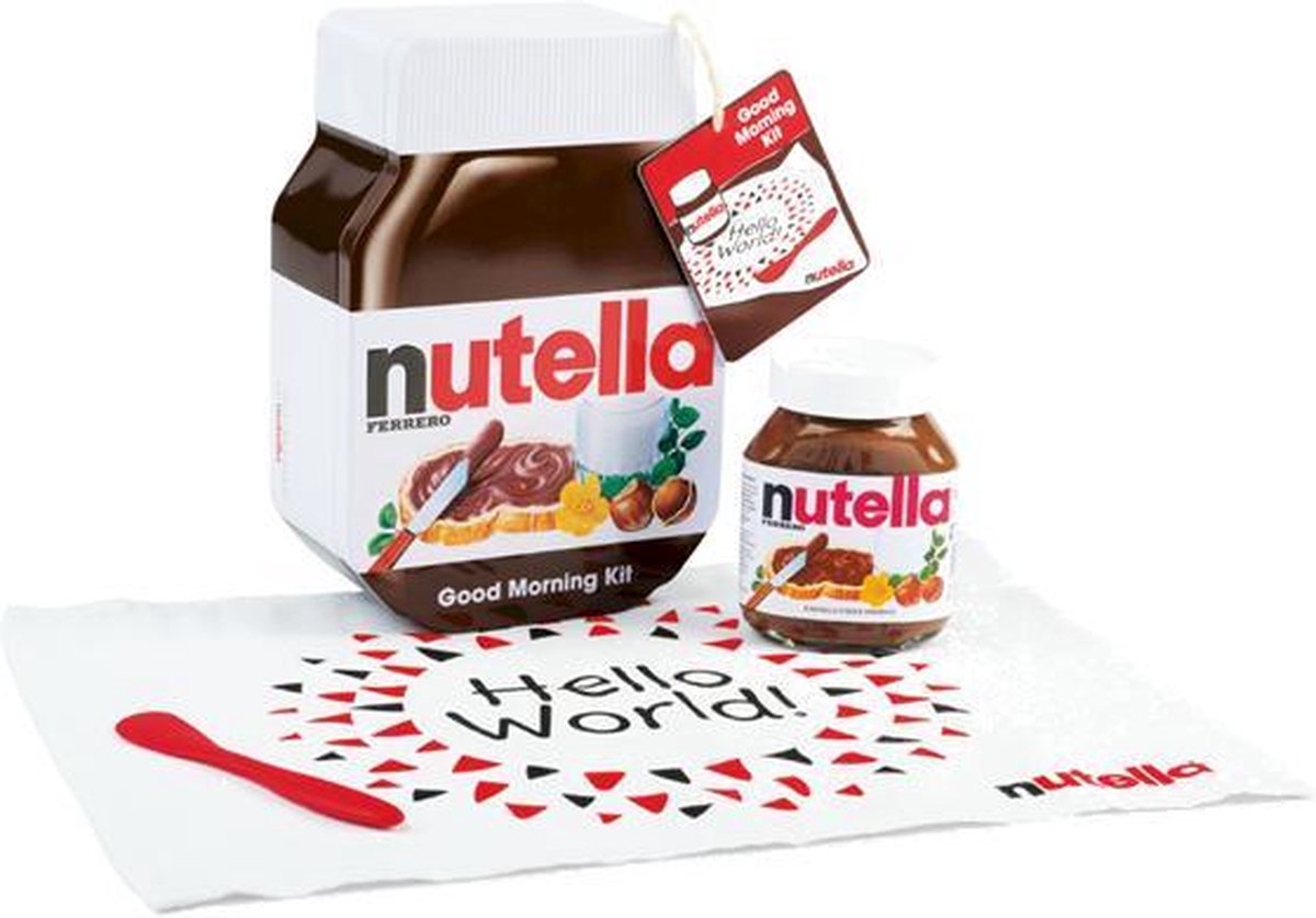 Ferrero Nutella LIMITED Edition jumbo blik Hello World