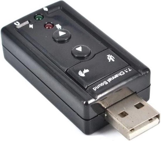 Adaptateur de carte son USB externe (3D) Garpex® - Carte son USB 5.1 - Carte  son 