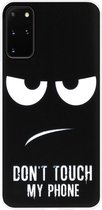 ADEL Siliconen Back Cover Softcase Hoesje Geschikt voor Samsung Galaxy S20 Ultra - Don't Touch My Phone