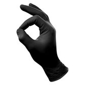 Wegwerp Handschoenen Nitril - zwart - maat XS - 100 stuks
