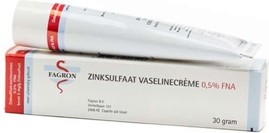 Fagron Zinc Sulphate Vaseline Cream 0.5% Fna