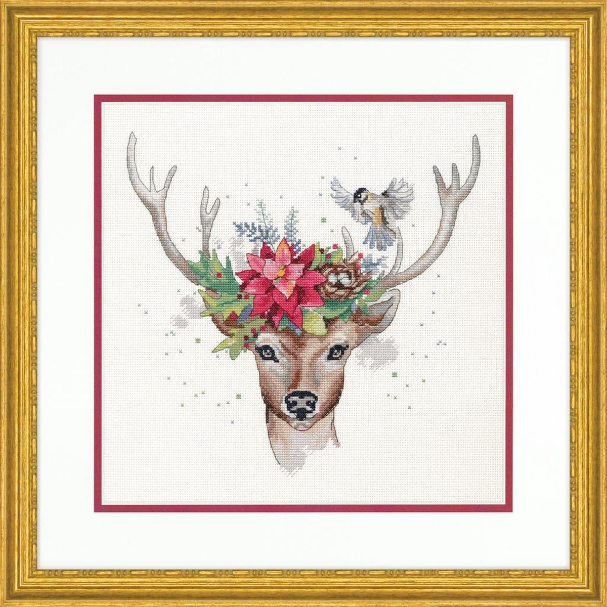 Borduurpakket WOODLAND DEER - DIMENSIONS