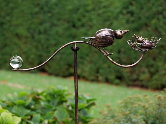 Tuinsteker - Balans vogel - 130 cm hoog | bol.com