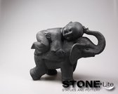 Boeddha olifant l55b24h44cm zwart