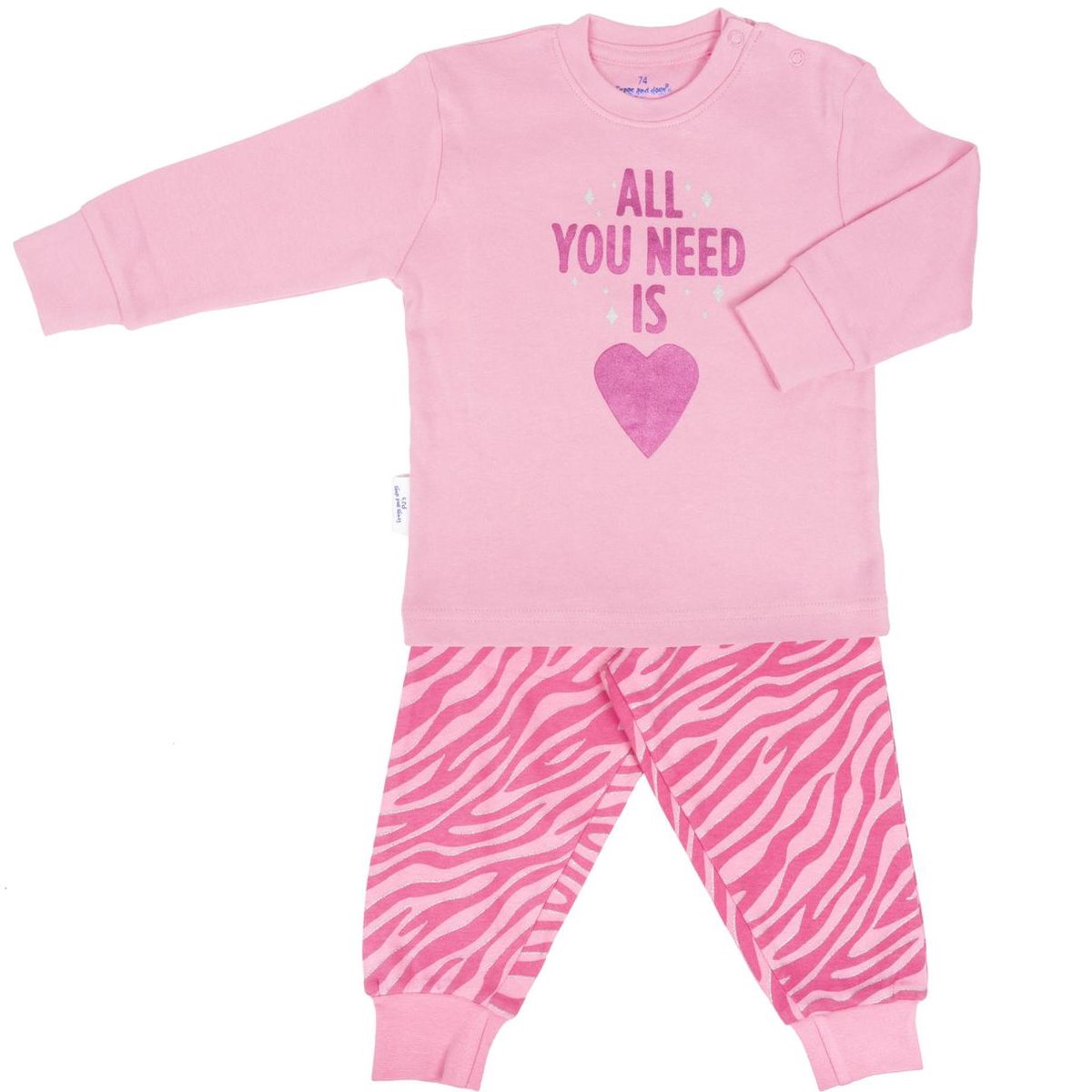 Frogs and Dogs - Pyjama All You Need - Roze - Maat 62 - Meisjes