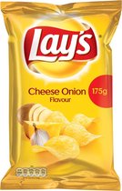 Lays Chips met Cheese Onion Smaak - 8 x 175 gram.