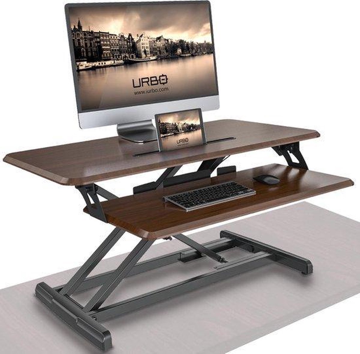 Urbo Pruim Zit-sta-converter - Tafelblad verhoger met ... - Bol