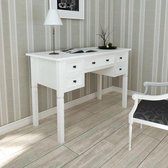 Computer bureau Wit (Incl organizer) - Computerbureau - Werktafel - Schrijftafel - Tekentafel