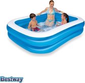 Zwembad - Bestway - Blauw - Wit - Bestway - 211 x 132 x 46 cm - Opblaasbaar - 2-rings - 400 Liter - Zwembaden