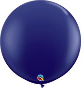 Qualatex Megaballon Navy Blue 90 cm 2 stuks
