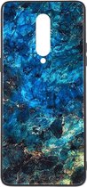 Shop4 - OnePlus 8 Hoesje - Harde Back Case Marmer Kleurrijk
