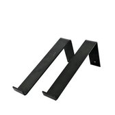 GoudmetHout Industriële Plankdragers L-vorm 25 cm - Staal - Mat Zwart - 4 cm x 25 cm x 15 cm