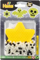 Hama strijkkralen set glow in the dark spook/ griezels (Halloween) voor normale MIDI strijkkralen 375-delig