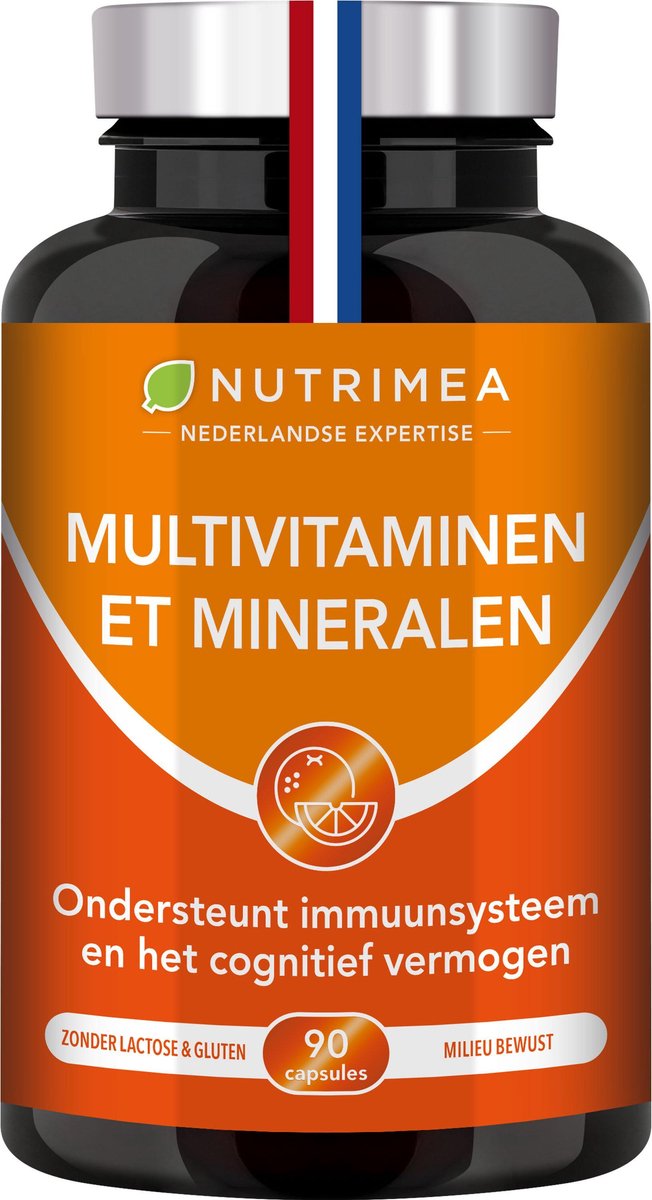 Multivitaminen - helpt natuurlijk afweersysteem • Nutrimea - 90 caps