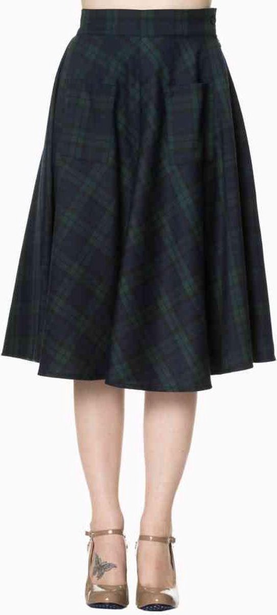 Dancing Days - APPLE OF MY EYE Rok - 4XL - Groen/Blauw