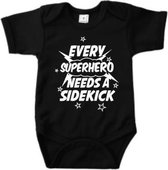 Baby Romper Every Superhero needs a sidekick-maat 62