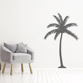 Muursticker Palm Boom -  Donkergrijs -  76 x 120 cm  -  baby en kinderkamer  alle  slaapkamer  woonkamer  keuken  bedrijven - Muursticker4Sale