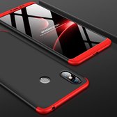 GKK Three Stage Splicing Full Coverage PC Case voor Xiaomi Mi Max 3 (Zwart + Rood)