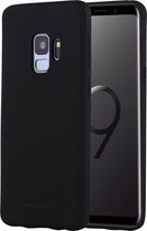 GOOSPERY SOFT FEELING voor Galaxy S9 TPU Valbestendige zachte beschermende achterkant (zwart)