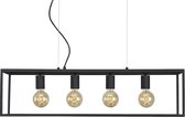 DMQ Hanglamp Eetkamer Industrieel Leroy - 85 cm - Eettafel 4 lichts - E27