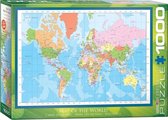 Puzzel 1000 stukjes-Map of the world-Wereld