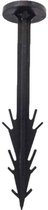 Gauris grondpennen kunststof zwart 15 cm (200 stuks)