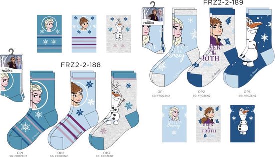 Frozen multipack meisjes sokken - 31 - 34