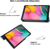 Hoes Geschikt voor Samsung Galaxy Tab A 8.0 (2019) Hoes Luxe Hoesje Book Case - Hoesje Geschikt voor Samsung Tab A 8.0 (2019) Hoes Cover - Lichtblauw .
