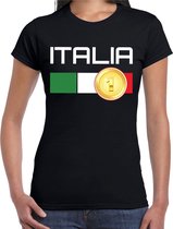 Italia / Italie landen t-shirt zwart dames XS