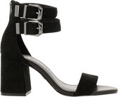 Supertrash Ayla sandalen met hak zwart - Maat 39