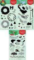 Transparante Layered Stempels Giga Set - 3 Stuks Kerst A5 formaat - Maak mooie kaarten, fotoalbums of andere creatieve creaties