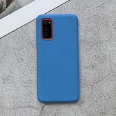 Voor Huawei Honor V30 schokbestendig mat TPU beschermhoes (lichtblauw)