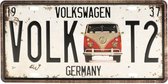 Wandbord – Mancave - Volkswagen T2 – Vintage - Retro -  Wanddecoratie – Reclame bord – Restaurant – Kroeg - Bar – Cafe - Horeca – Metal Sign – Mannen Cadeau – Volkswagen – Volkswagen bus – T2
