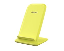 Draadloze Qi Oplaadhouder voor Smartphones - 2 Coils - 10W - Geel