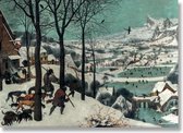 Poster, 50x70, Bruegel, Jagers in de sneeuw